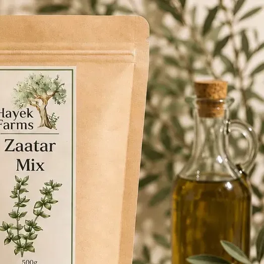Golden extra virgin olive oil in a glass cruet beside fresh olives